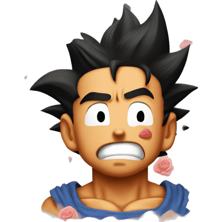 Goku rose crying emoji