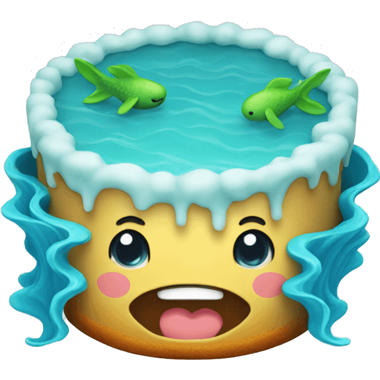 sea cake emoji