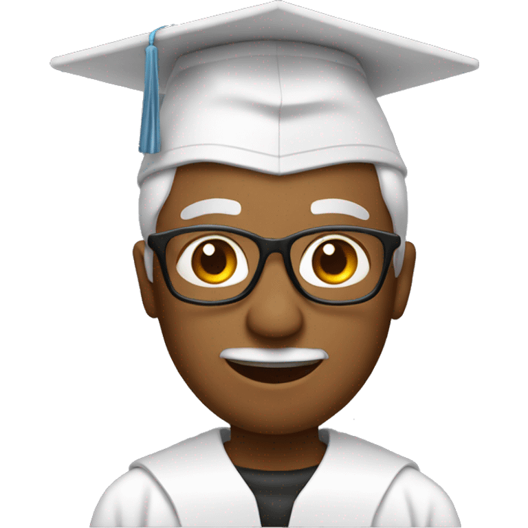 professor with graduation cap emoji