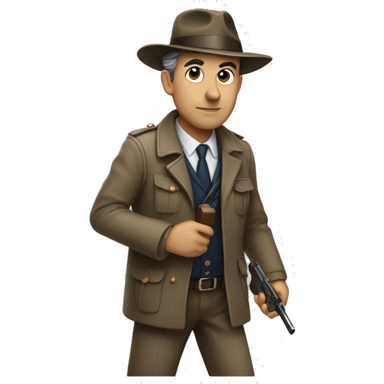 Detective following the trail  emoji