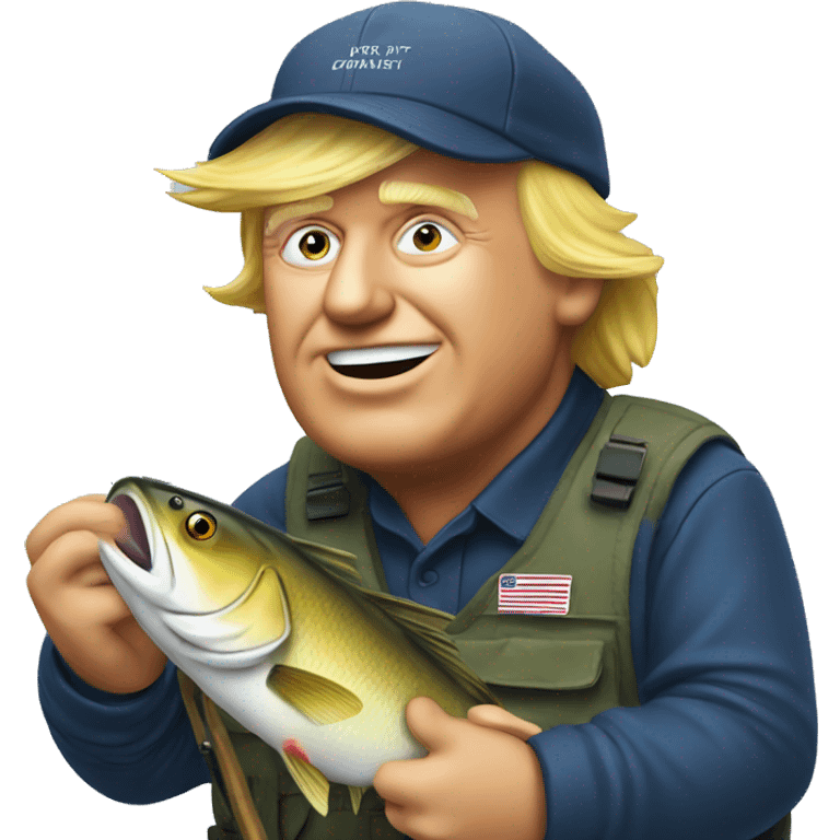 Trump fishing emoji