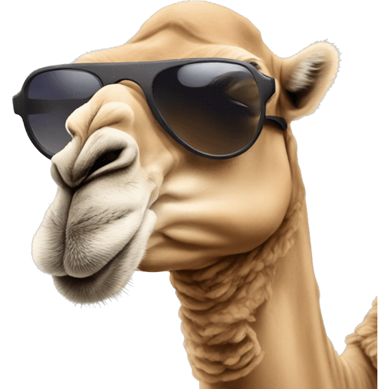 Camel with sunglasses emoji