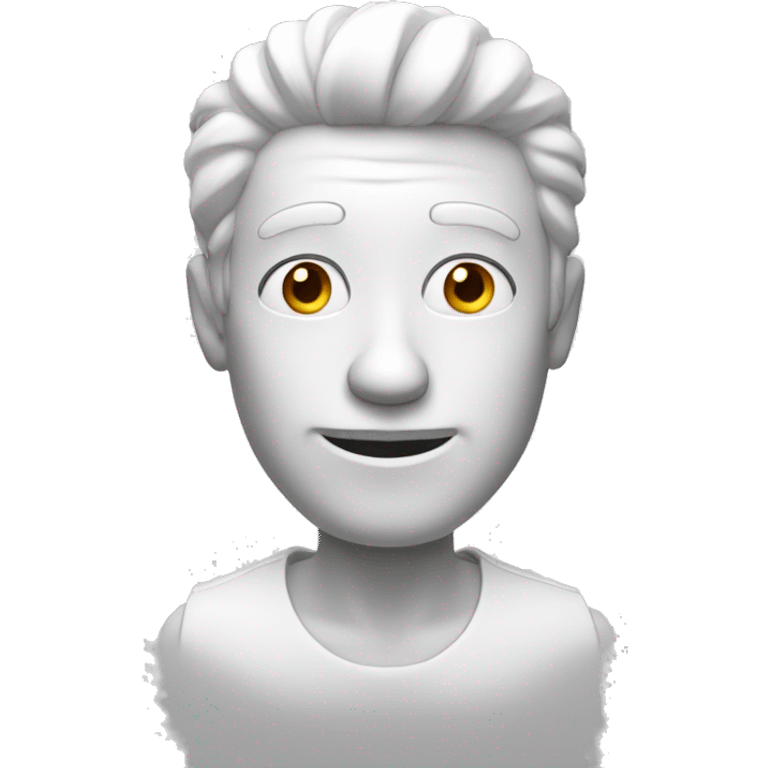 White 3d dude emoji