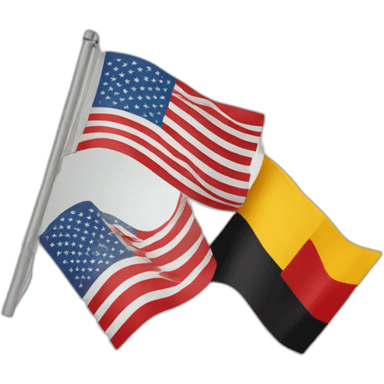 Usa and Belgium flag emoji