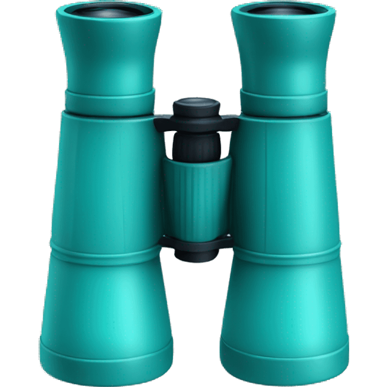 Realistic pair of turquoise binoculars  emoji