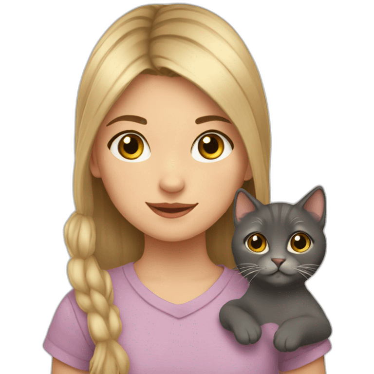 Kid Anastasia cat lover emoji