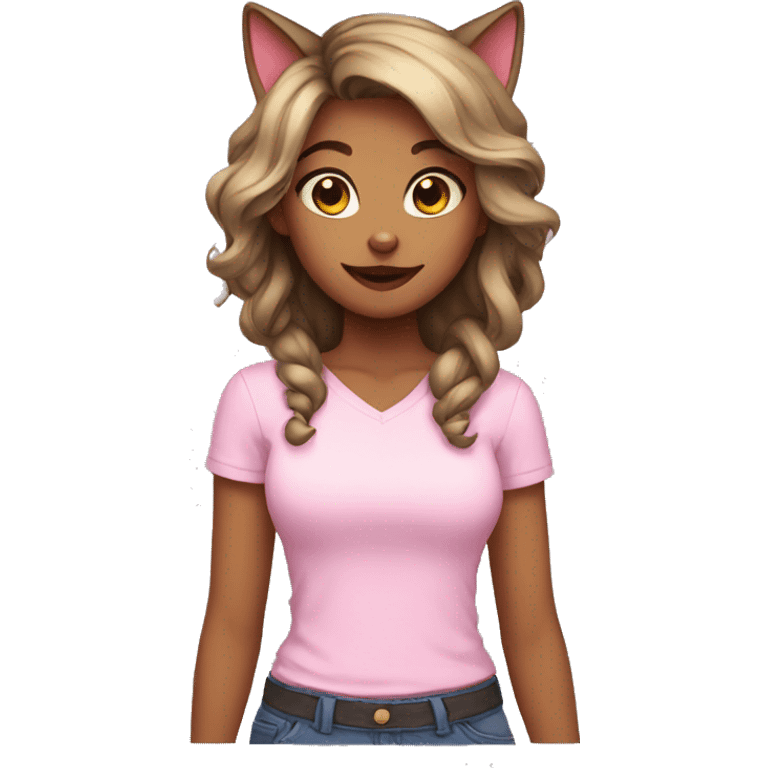 Cat girl emoji