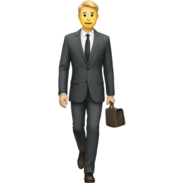 white male walk with suit emoji