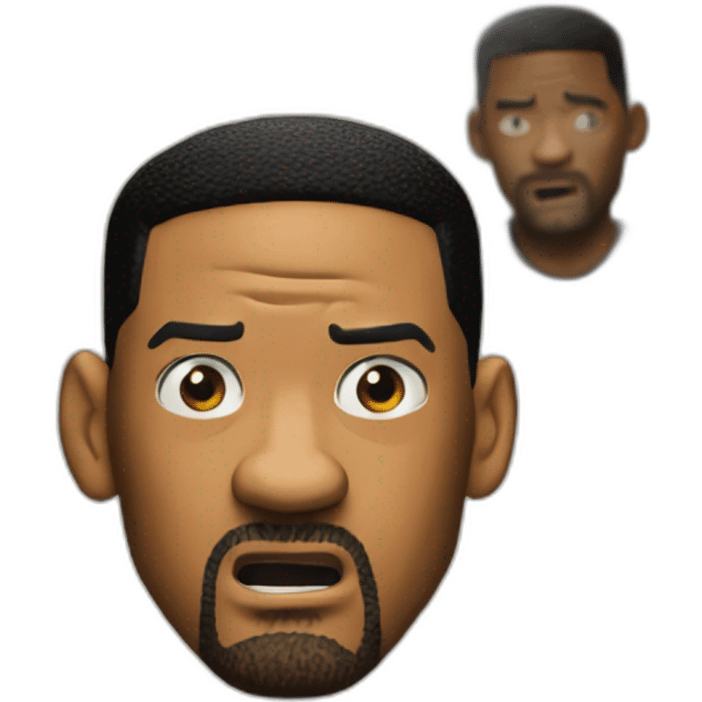 will smith angry behind is newspaper emoji