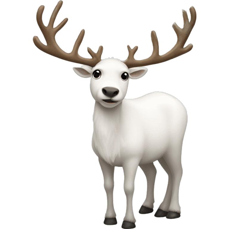 white-reindeer emoji