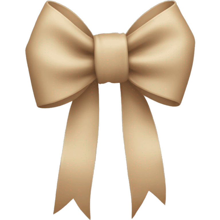 beige bow  emoji