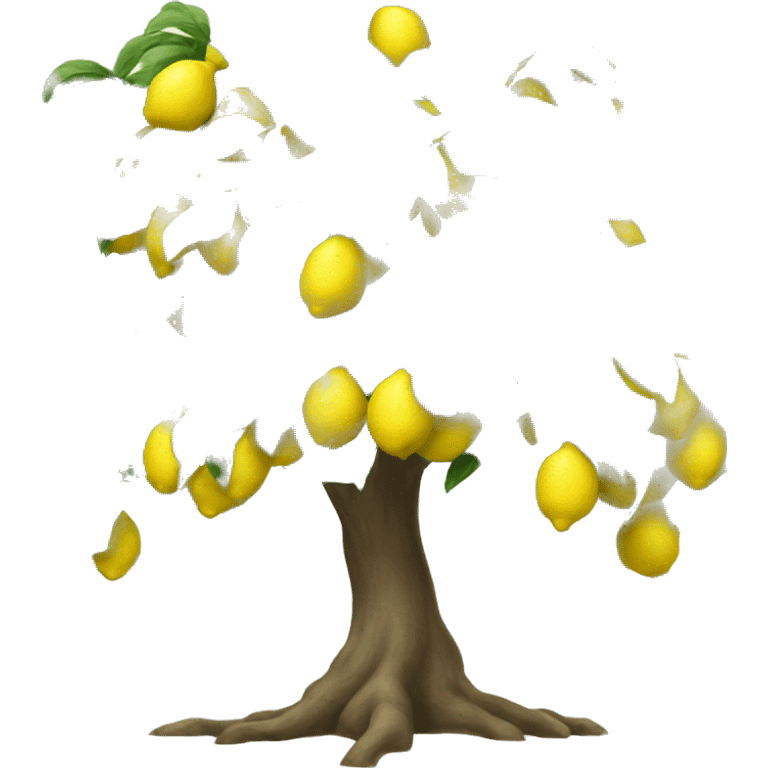 Beautiful lemon tree emoji