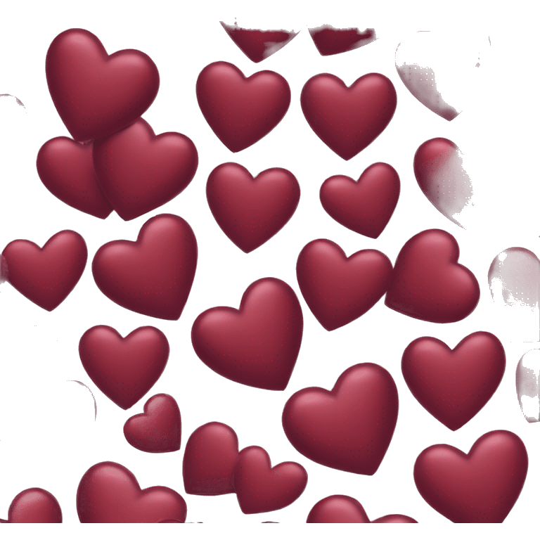 Wine red heart emoji