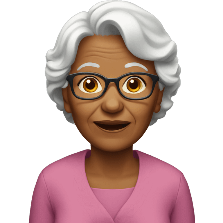 75 year old woman emoji