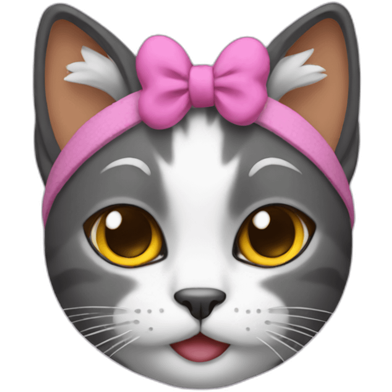 cat wearing a headband emoji