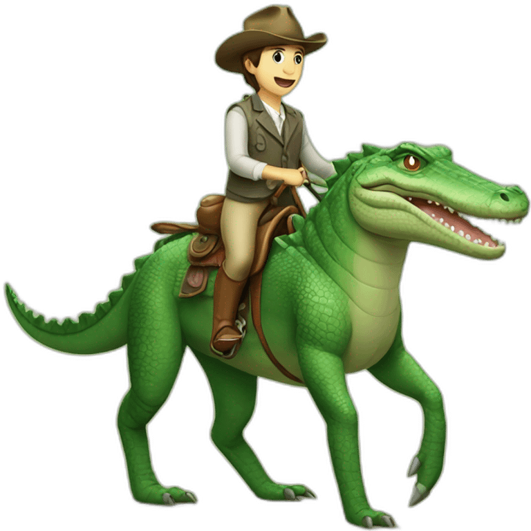 crocodile on a horse emoji