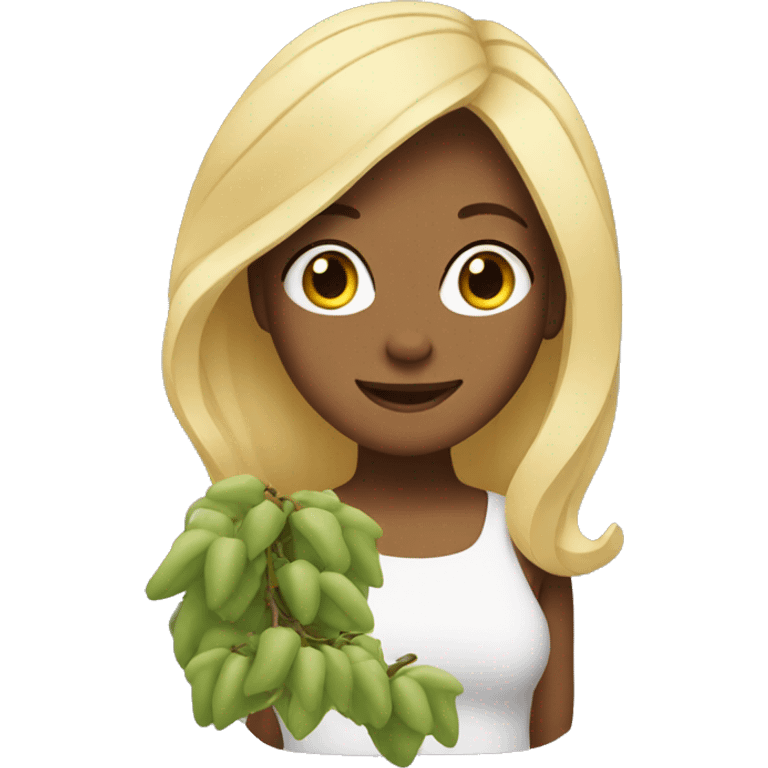 Vine and blonde emoji