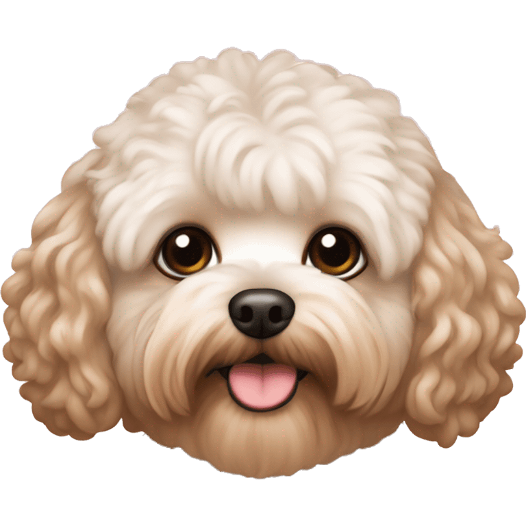 Aesthetic Maltipoo brown  emoji