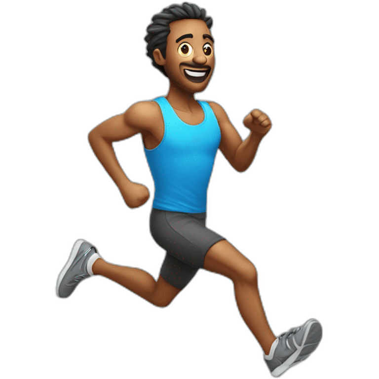 running funky dude emoji