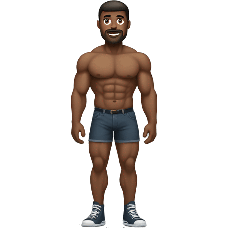 man with big and muscular legs  emoji