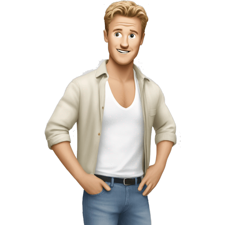 josh Dylan in mamma mia emoji