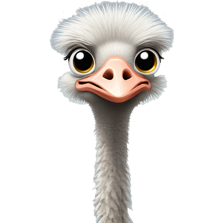 Ostrich standing emoji