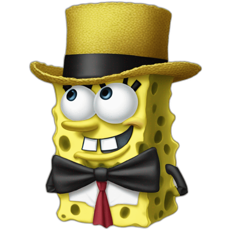 Spongebob mask formal hat classical emoji