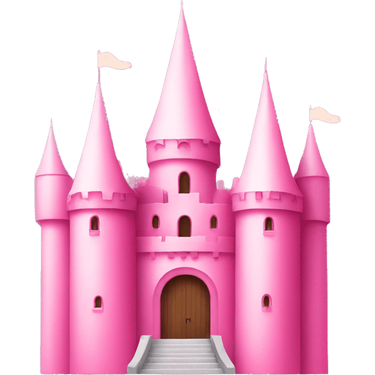 minimalist pink castle emoji