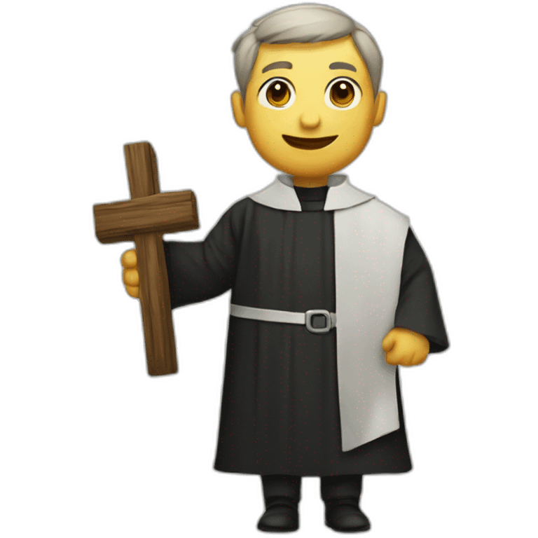 priest with cross emoji