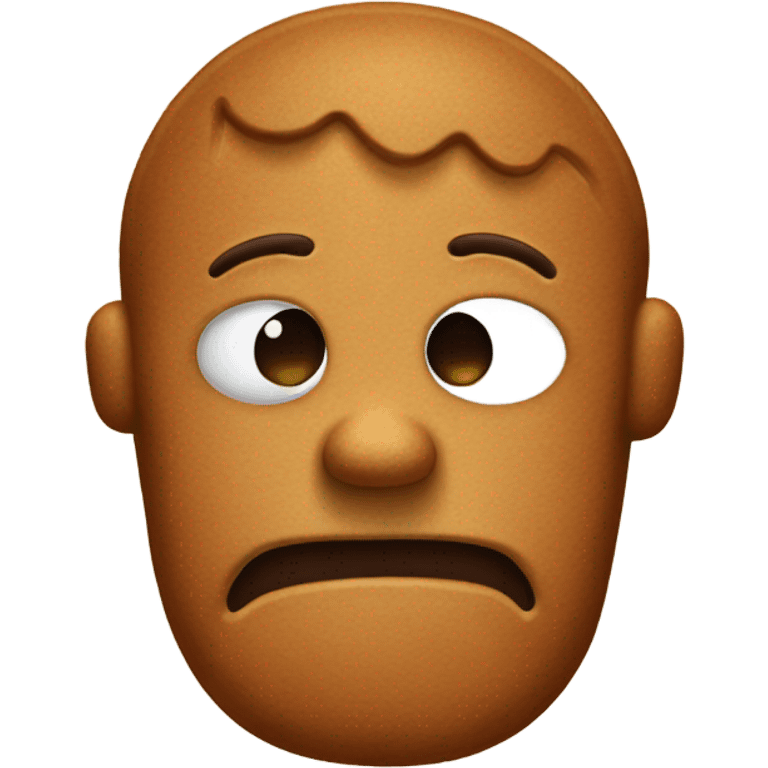 Sad gingerbread  emoji