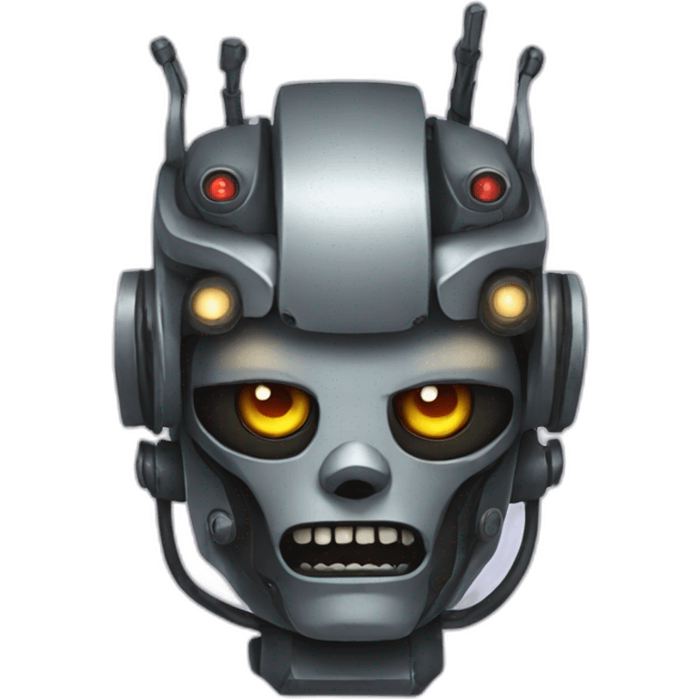 evil robot emoji