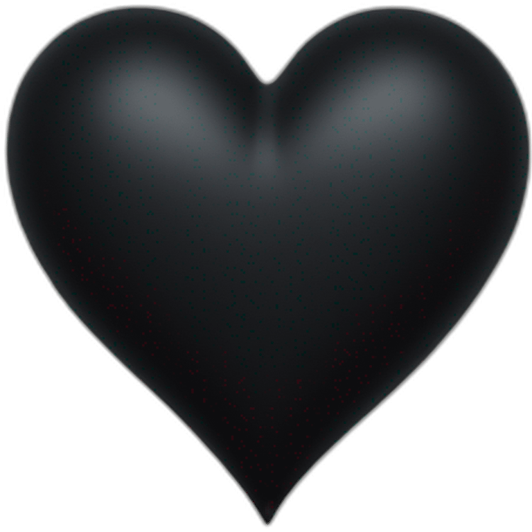 Black heart on fair emoji