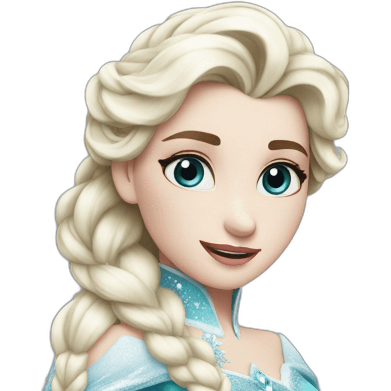 Elsa on ice emoji