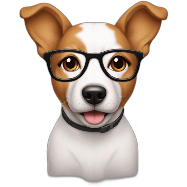 nerd-dog emoji