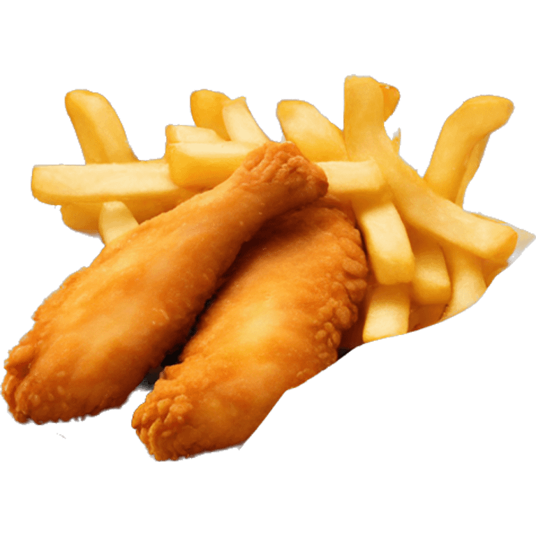 Chicken tenders and fries emoji