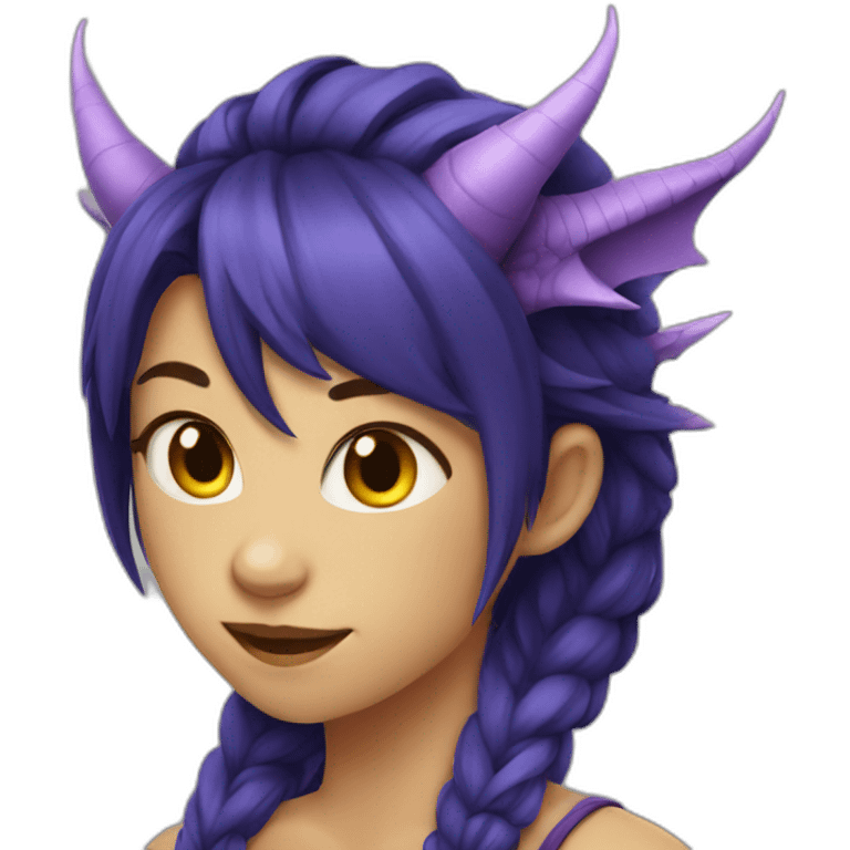 Dragon-girl emoji