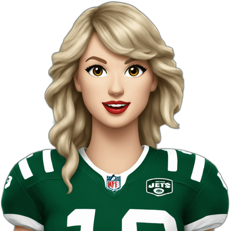 taylor-swift-in-nfl-jets-jersey emoji