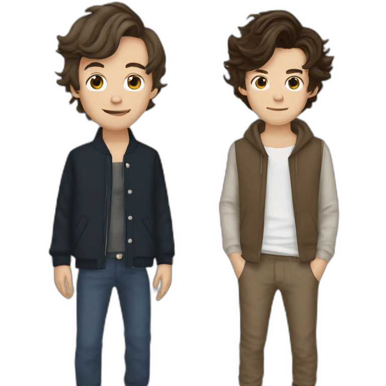 louis tomlinson and harry styles emoji