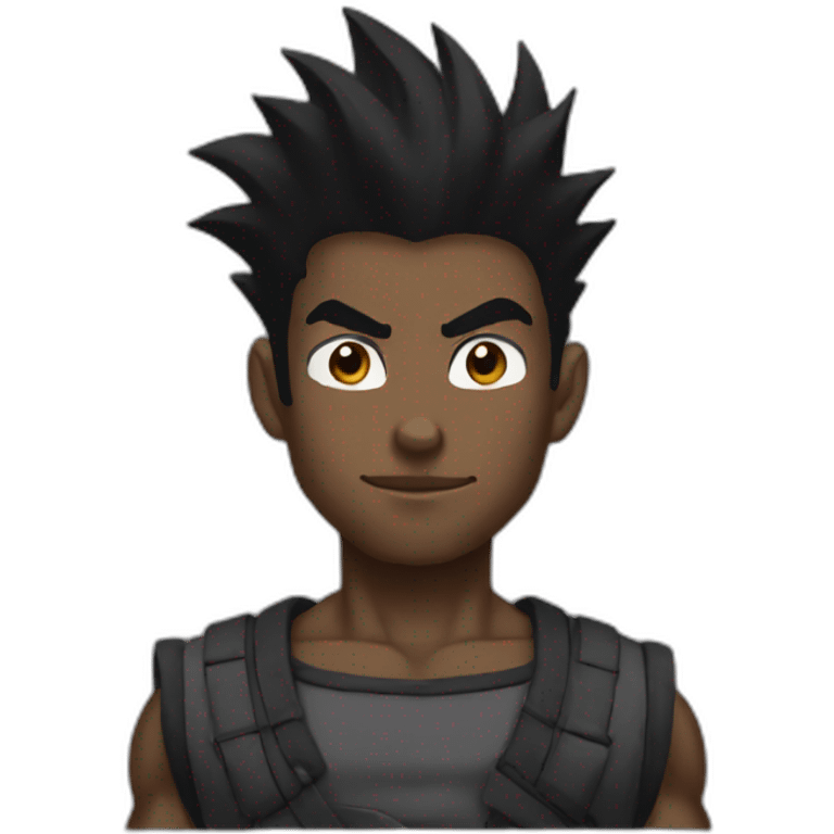 Black goku emoji