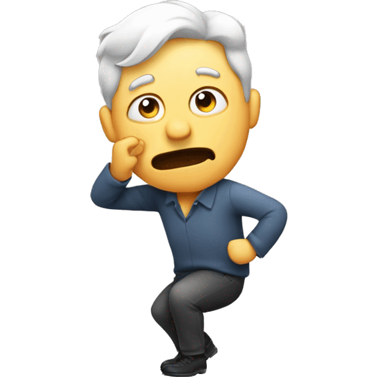 Man farting emoji