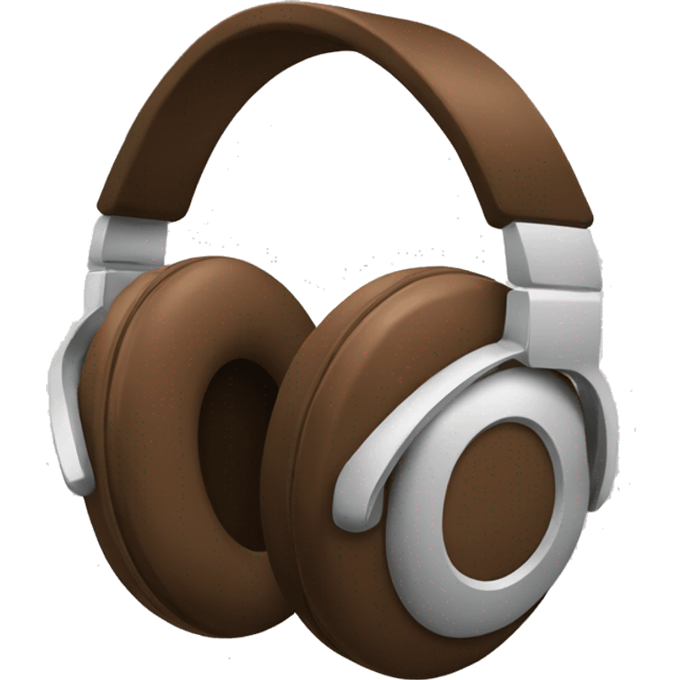 Headphones brown emoji