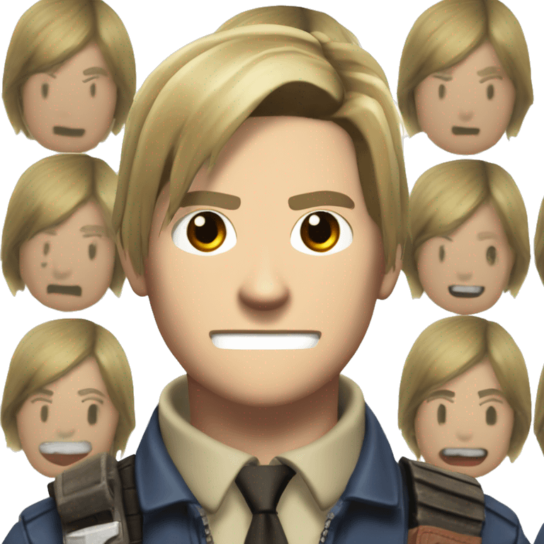 Leon S.Kennedy from Resident Evil 4 Video Game emoji