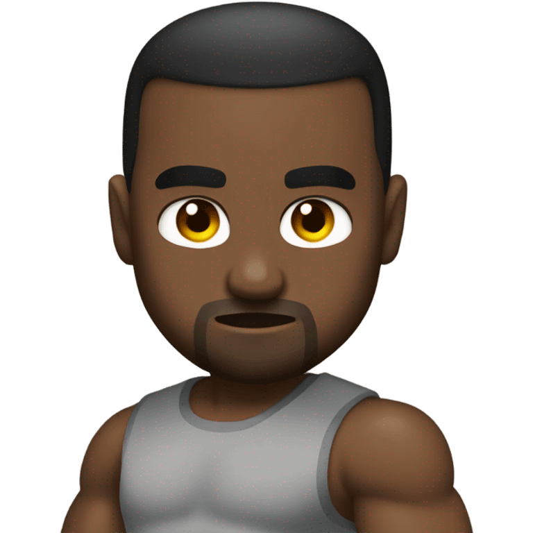 Kanye West flexing emoji