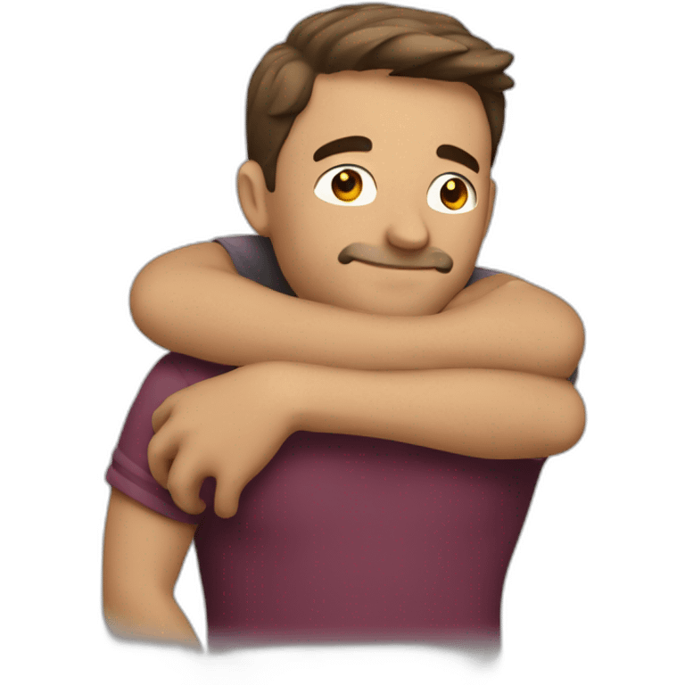 Hug man emoji