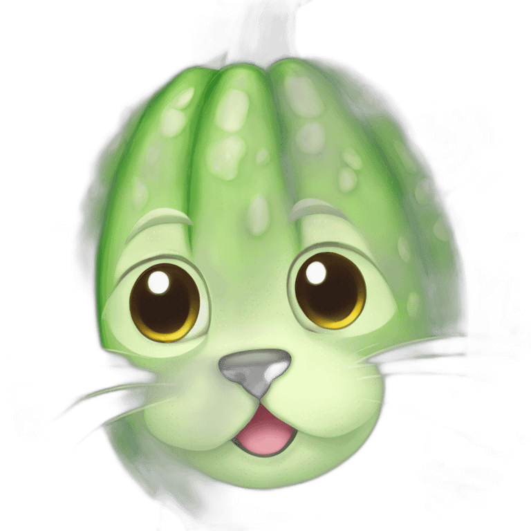 cucumber cat emoji