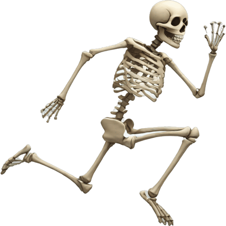 skeleton running emoji