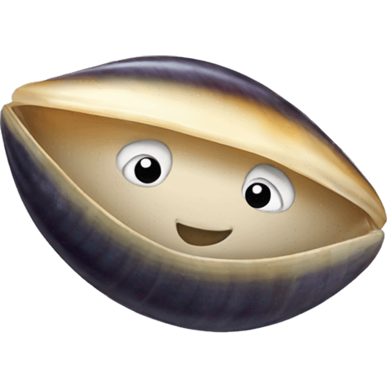 mussel smiling emoji