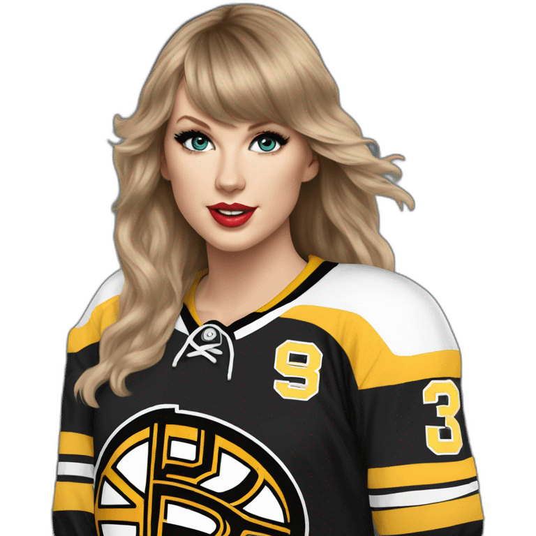 taylor-swift-in-a-bruins-jersey emoji