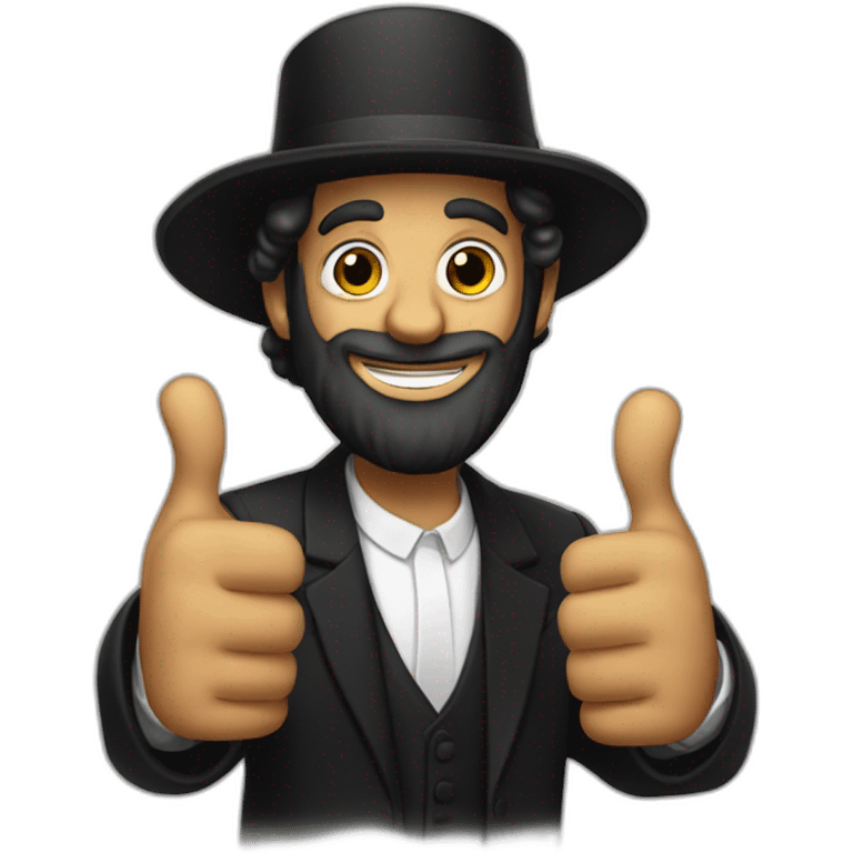 hasidic thumbs up emoji