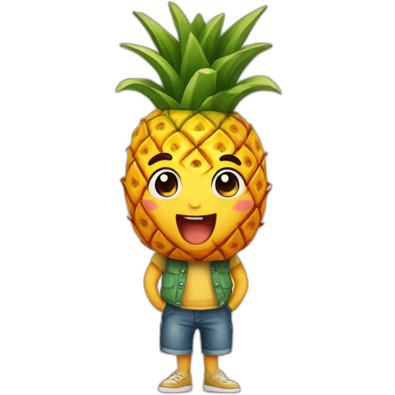 cute pinapple charcter emoji